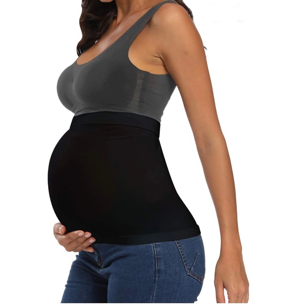 Seamless Maternity Pregnancy/Postpartum Support Band w/ Pants Extender